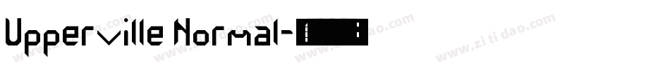Upperville Normal字体转换